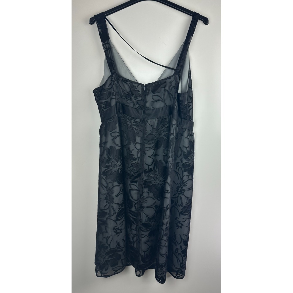 Lane Bryant Velvet Burnout Overlay Surplice Dress Plus Size 22 Whimsigoth Witchy - Picture 11 of 15